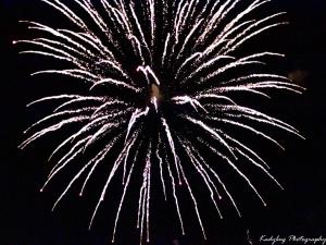 White fire burst